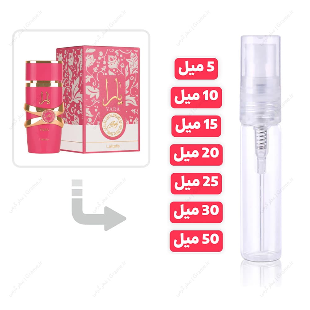 عطر گرمی لطافه یارا کندی | Lattafa Yara Candy — تصویر ۳