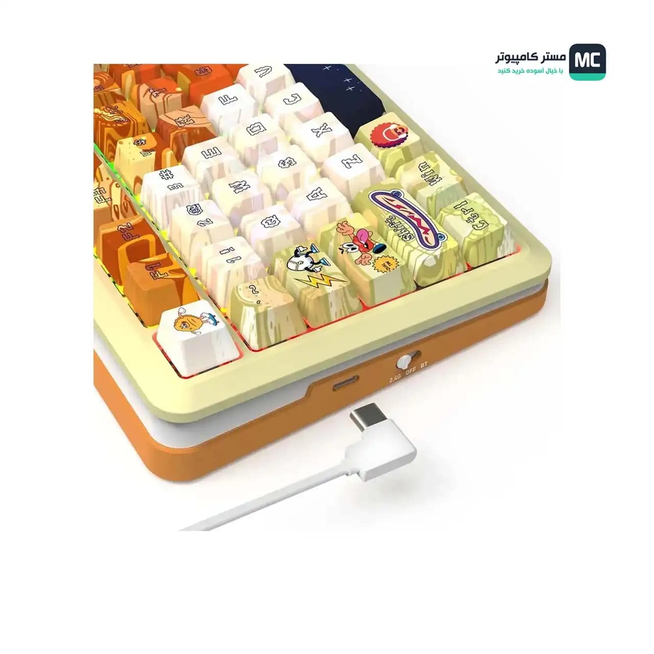 کیبورد بی سیم گیمینگ ردراگون FLEKACT K708 GF PRO RGB — تصویر ۵