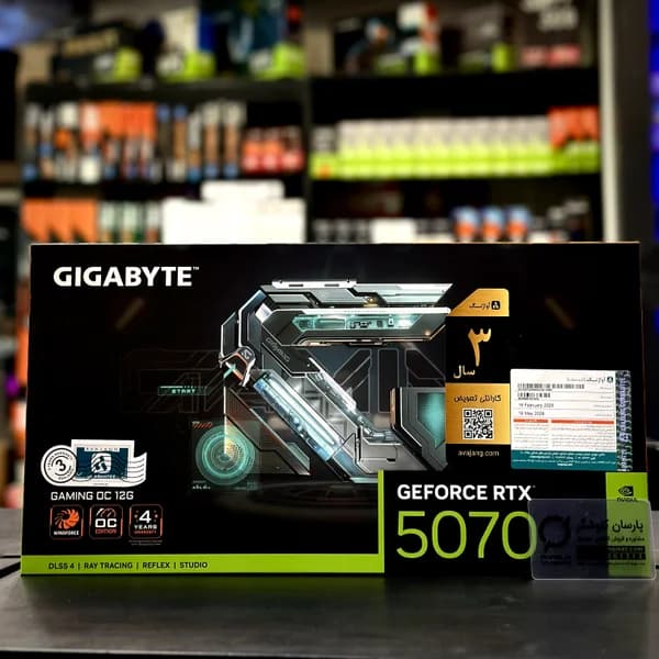 کارت گرافیک گیمینگ گیگابایت مدل GIGABYTE RTX 5070 GAMING OC 12G — تصویر ۱۰
