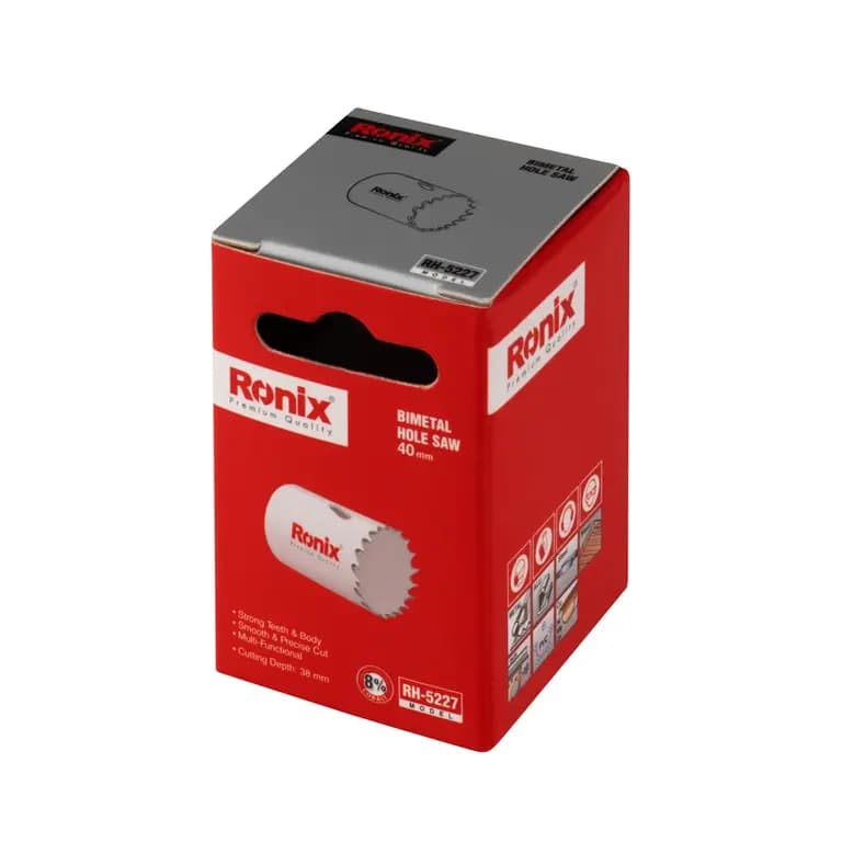 مته گردبر بایمتال 40 میلی متری رونیکس مدل RH-5227 — تصویر ۱۰