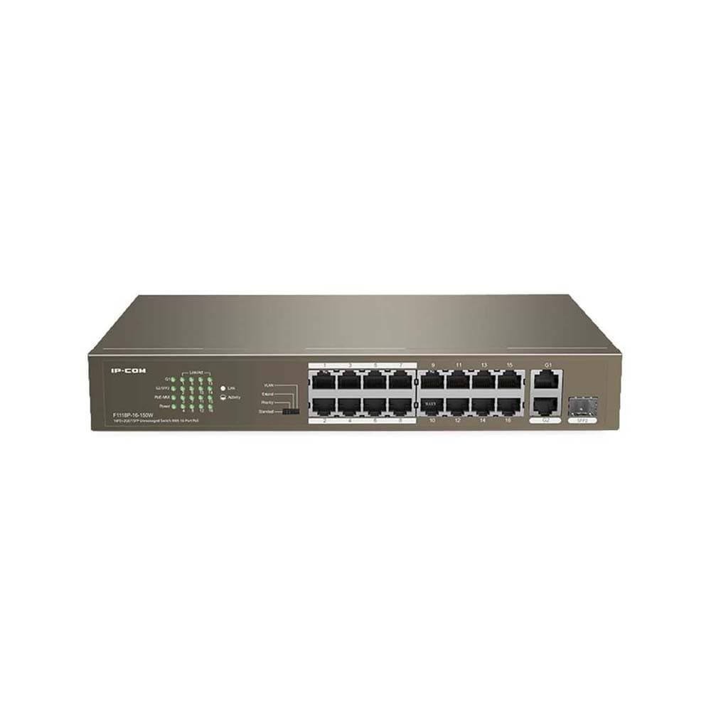 سوییچ 16 پورت آی پی کام مدل F1118P 16 150W — تصویر ۴