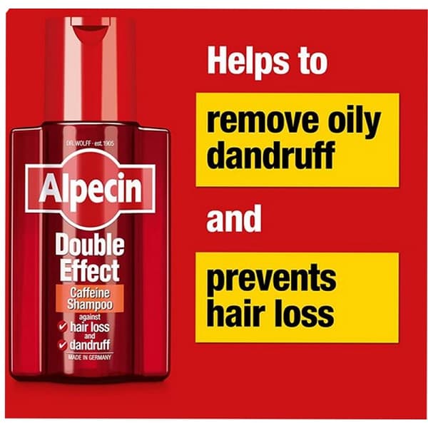 شامپو ضد ریزش و ضد شوره آلپسین Alpecin مدل Double Effect حجم 200 میلی لیتر — تصویر ۸
