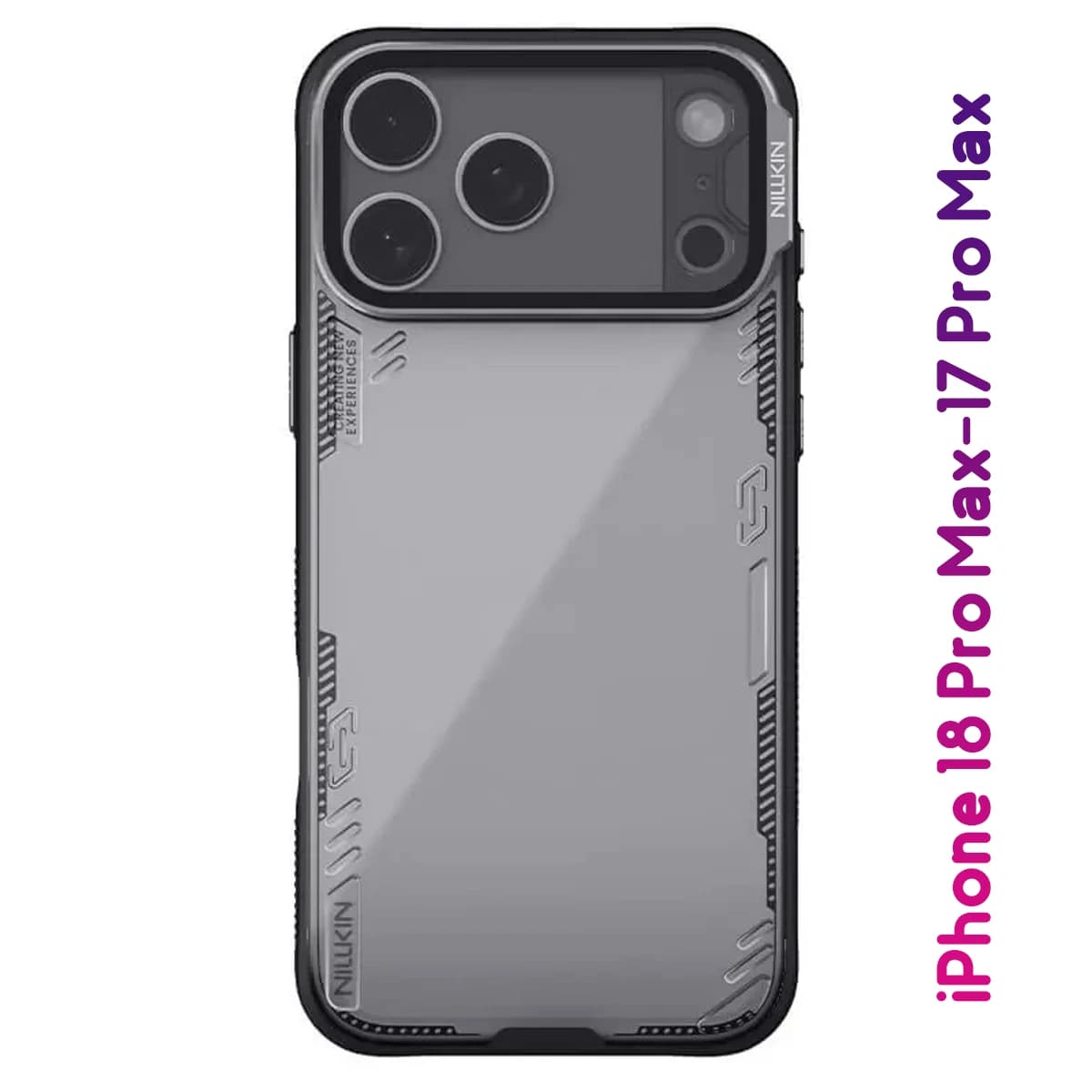قاب کریستالی کمرا استند شیشهای iPhone 18 Pro Max مارک نیلکین مدل Iceblade Prop — تصویر ۵