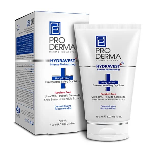 لوسیون بدن حاوی 20% اوره هیدرا وست پرودرما 150 میلیلیتر Pro Derma — تصویر ۲