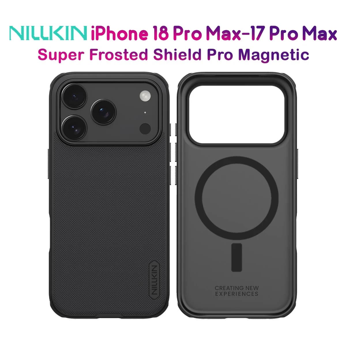 قاب ضدضربه مگنتی iPhone 18 Pro Max مارک نیلکین مدل Super Frosted Shield Pro Magnetic — تصویر ۹