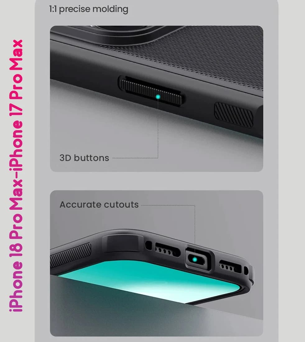 قاب ضدضربه مگنتی iPhone 18 Pro Max مارک نیلکین مدل Super Frosted Shield Pro Magnetic — تصویر ۶