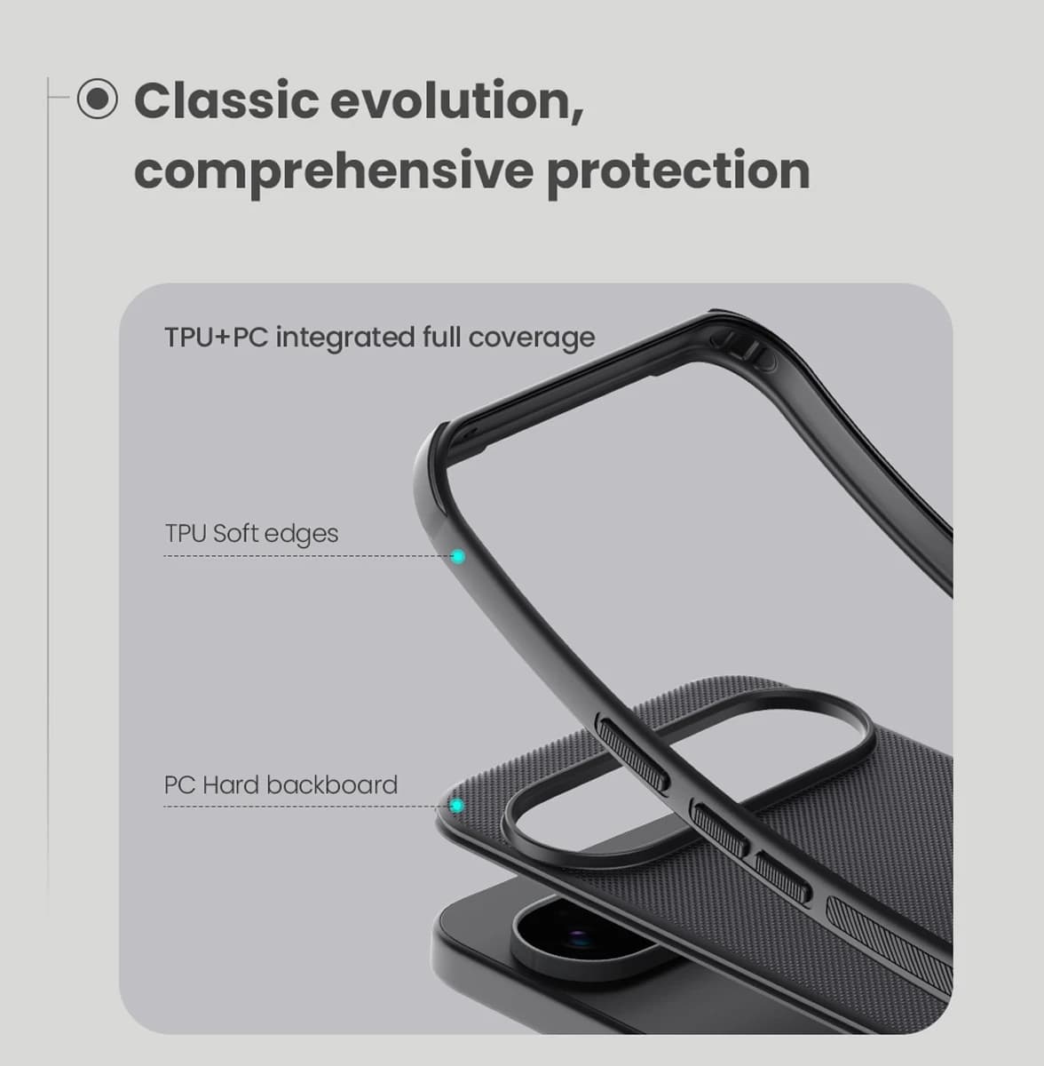 قاب ضدضربه مگنتی Google Pixel 10 مارک نیلکین مدل Super Frosted Shield Pro Magnetic — تصویر ۳