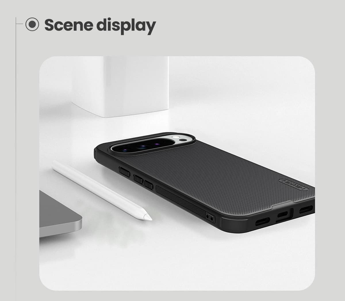قاب ضدضربه مگنتی Google Pixel 10 Pro مارک نیلکین مدل Super Frosted Shield Pro Magnetic — تصویر ۵