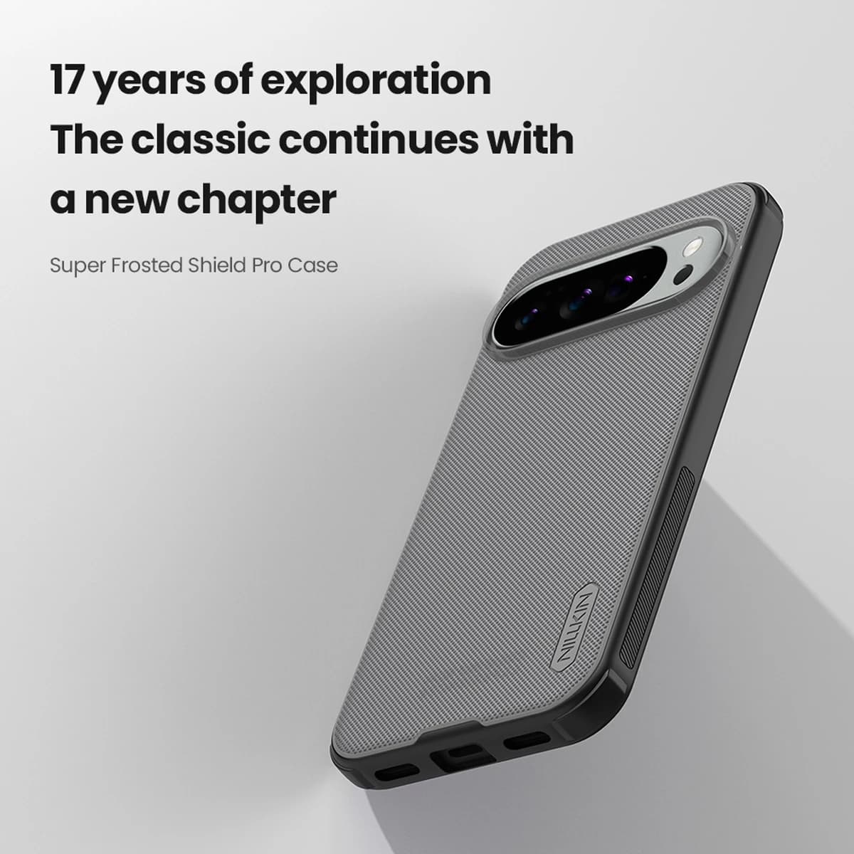 قاب ضدضربه دودی Google Pixel 10 مارک نیلکین مدل Super Frosted Shield Pro Clear — تصویر ۵