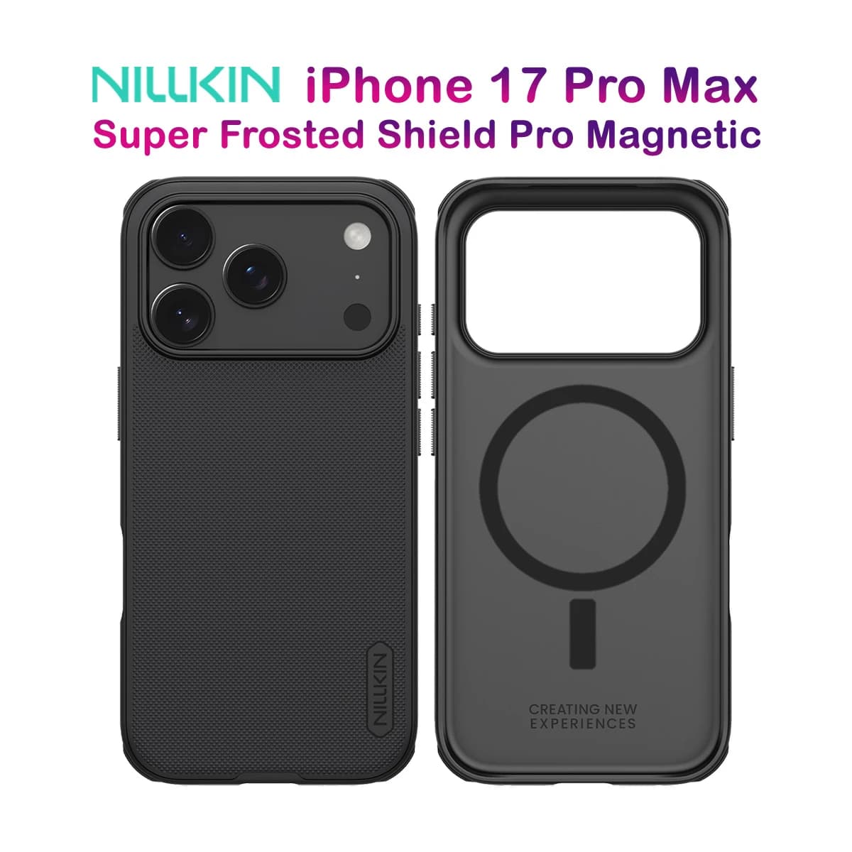 قاب ضد ضربه مگنتی iPhone 17 Pro Max مارک نیلکین مدل Super Frosted Shield Pro Magnetic — تصویر ۹