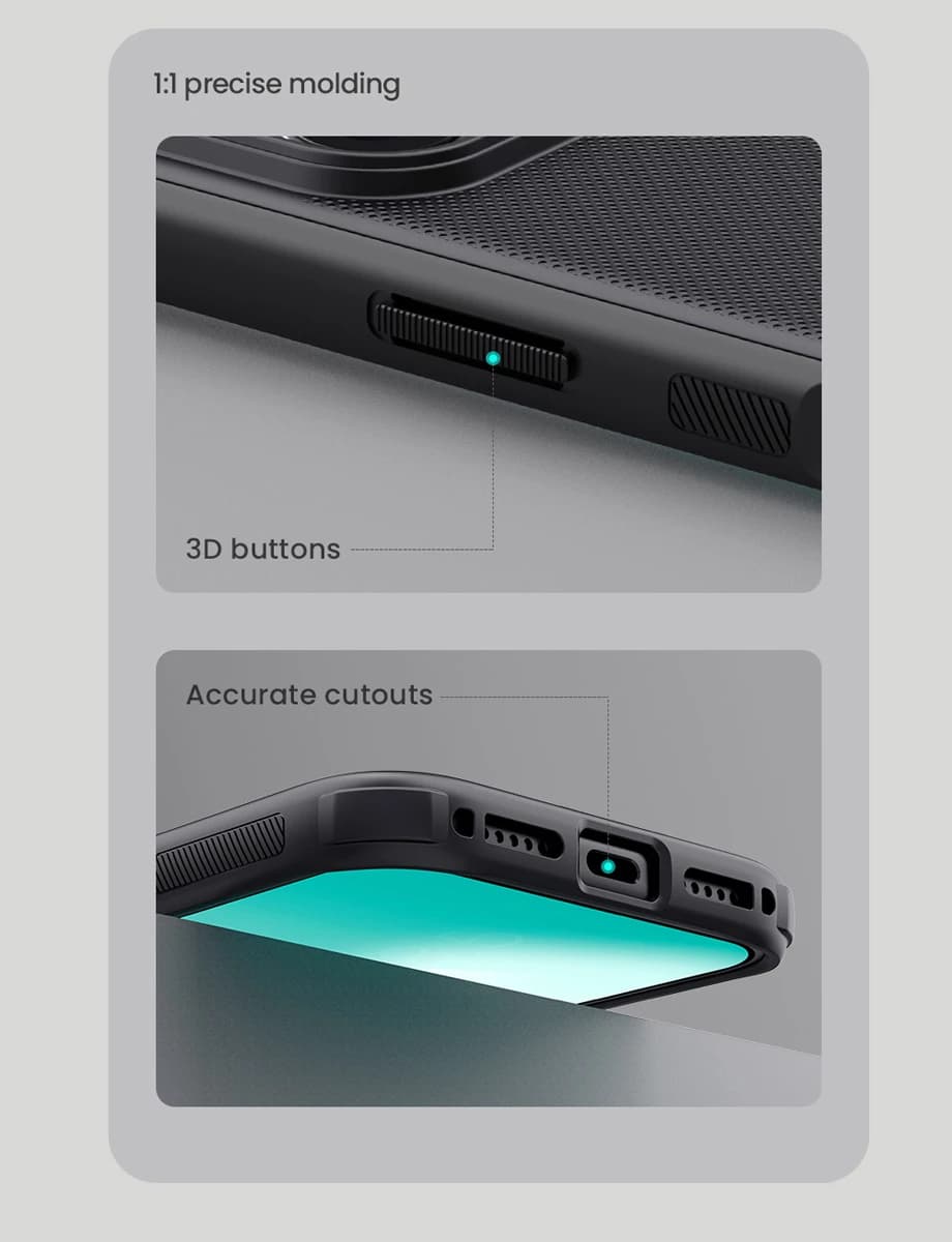 قاب ضد ضربه مگنتی iPhone 17 Pro Max مارک نیلکین مدل Super Frosted Shield Pro Magnetic — تصویر ۶