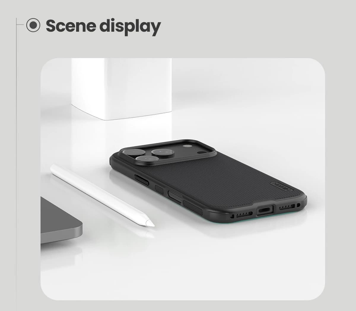 قاب ضد ضربه مگنتی iPhone 17 Pro Max مارک نیلکین مدل Super Frosted Shield Pro Magnetic — تصویر ۵