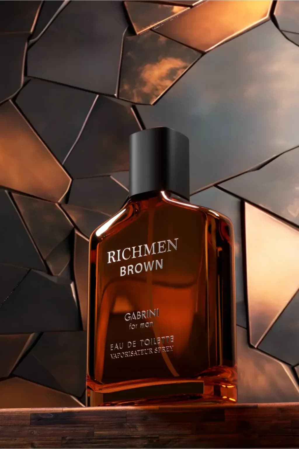 ادکلن مردانه گابرینی مدل RICHMEN BROWN حجم 100 میلیلیتر — تصویر ۴