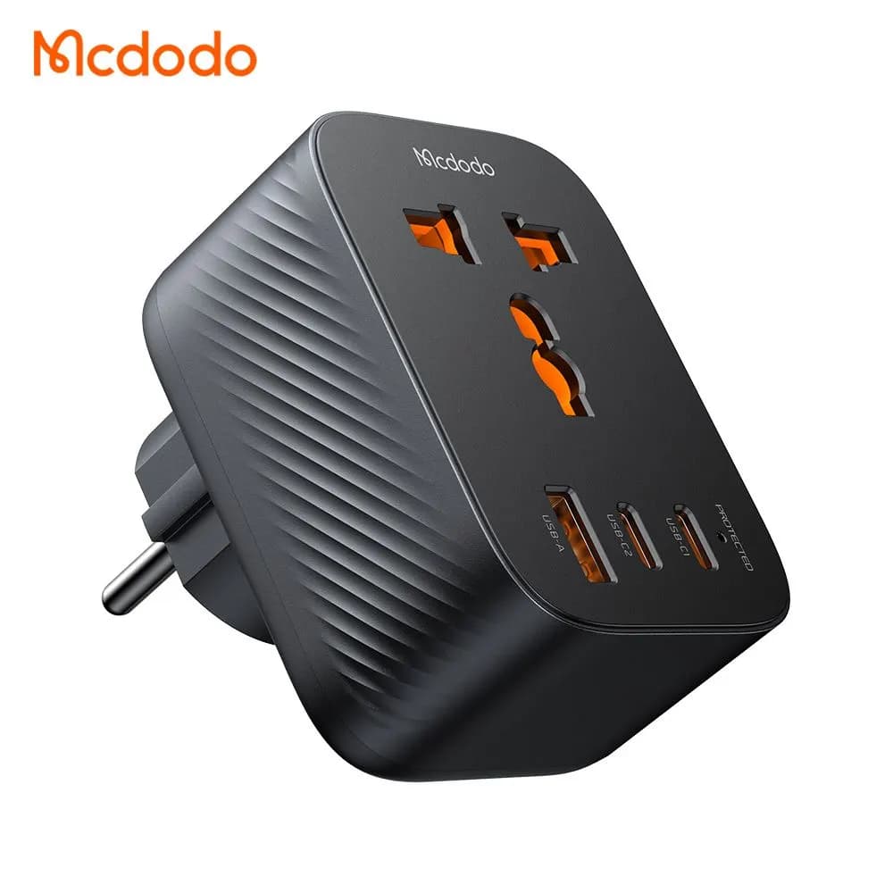 تبدیل برق 3 شاخه به 2 شاخه و شارژر دیواری 20 وات برند مک دودو مدل Mcdodo CP-0750 — تصویر ۳
