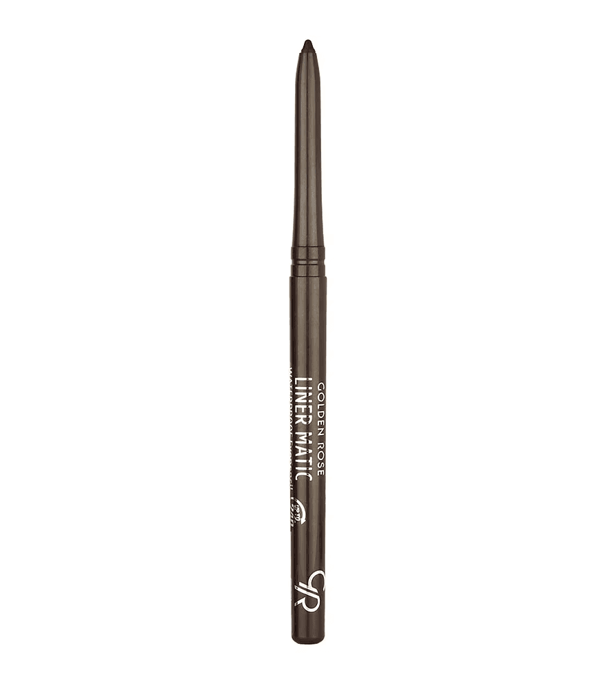 خط چشم ضد آب پیچی گلدن رز Golden Rose مدل Liner Matic رنگ Cacao Brown شماره 203 — تصویر ۲