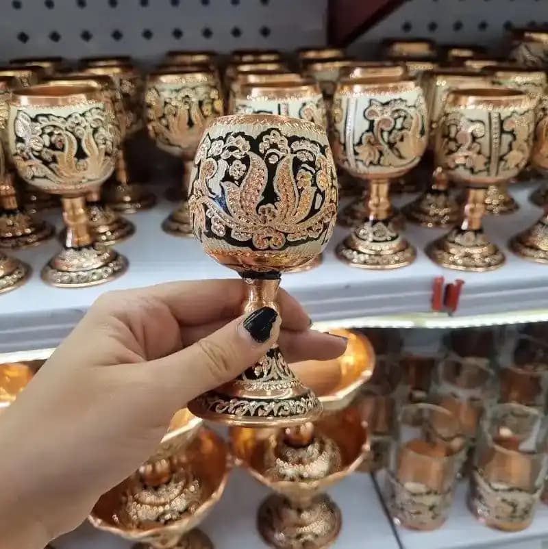 جام گیلاس نقره کوب