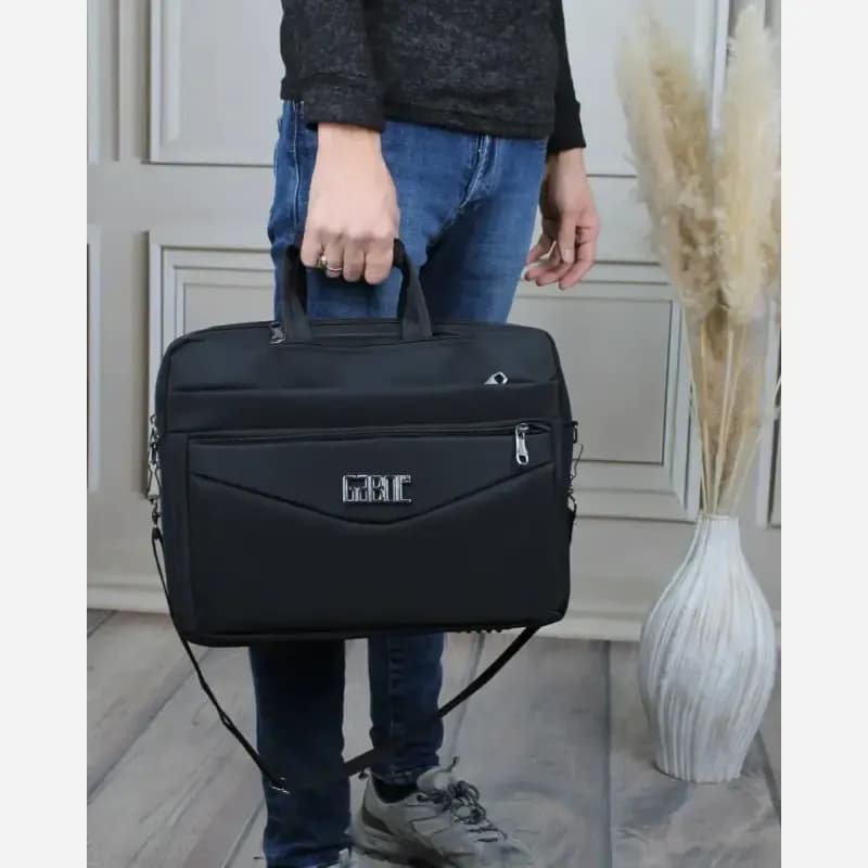 کیف مردانه پارچه ای اداری اسپرت روزمره بند دار — تصویر ۱۰
