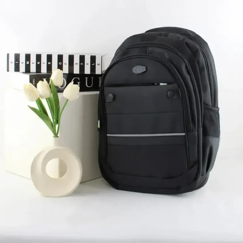 کوله پشتی پارچه ای روزمره و مدرسه مدل زیپی با بند دوشی — تصویر ۹