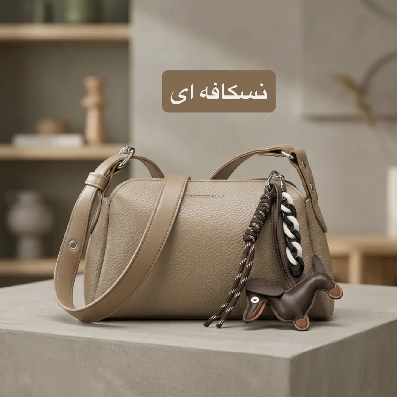 کیف پاسپورتی چرم مصنوعی اسپرت روزمره زنانه بند بلند مگنت بسته شدن — تصویر ۹
