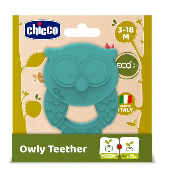 دندان گیر حلقه سیلیکونی گیاهی جغد چیکو 10489 chicco — تصویر ۱۰