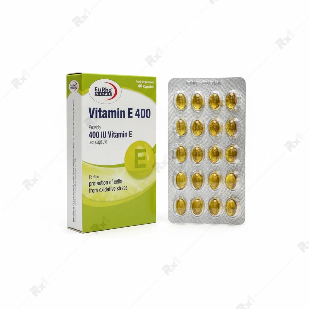 کپسول ویتامین E 400 یوروویتال 40 عدد — تصویر ۵