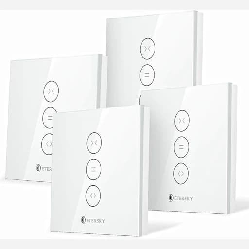 جدیدترین سوئیچ هوشمند کرکره (برقی)کنترل از راه دور Wifi.برندETERSKY تایمر دار(پک 4عددی) اورجینال امازون المان