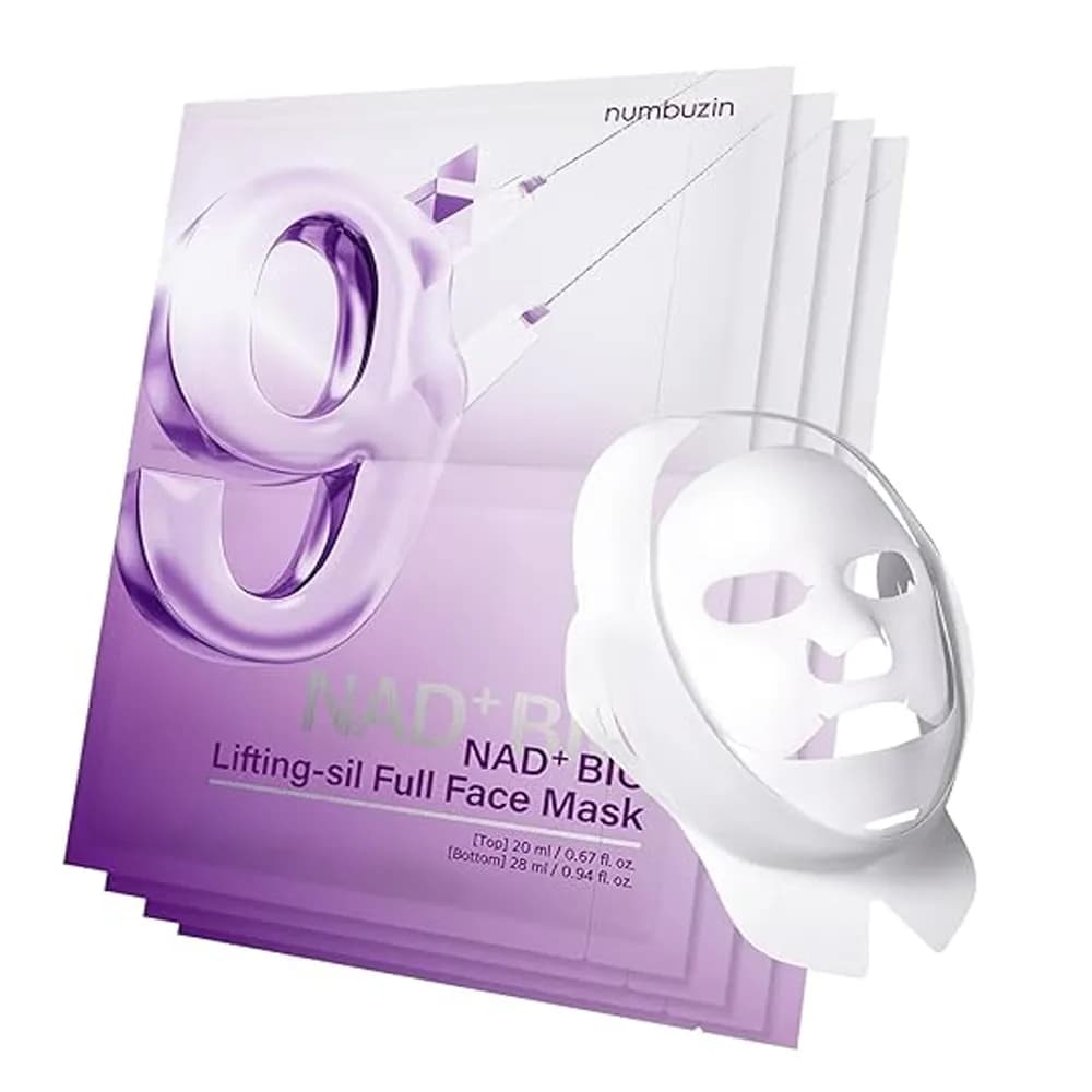ماسک لیفت صورت و غبغب نامبوزین numbuzin No.9 Sheet Mask | NAD+ BIO — تصویر ۵
