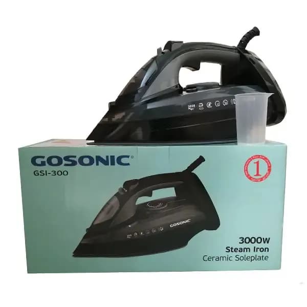 اتو بخار گوسونیک مدل GSI-300 مشکی — تصویر ۲