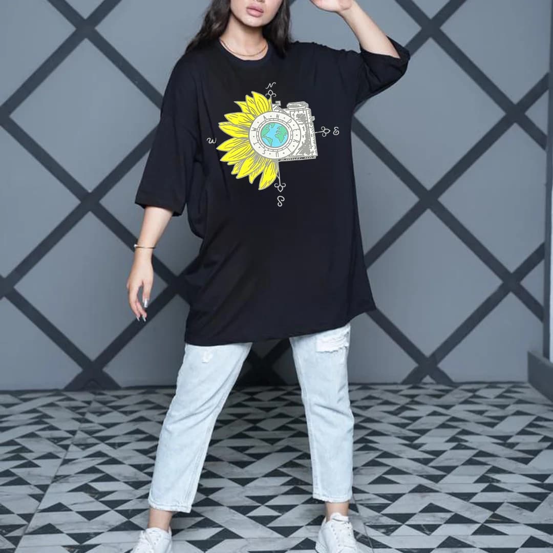 تیشرت زنانه لانگ مدل TL22138 — تصویر ۲