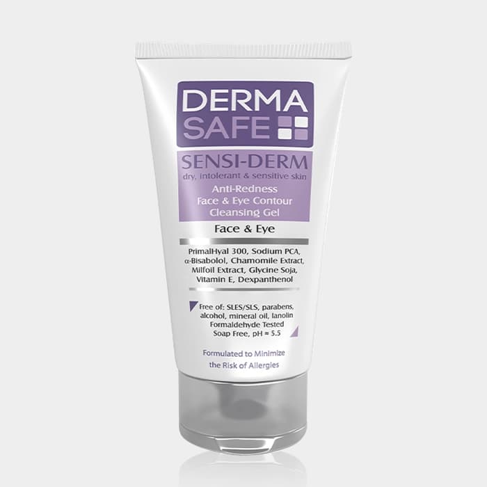 ژل شستشو پوست حساس و مستعد قرمزی سنسی درم درماسیف Derma Safe Sensi-Derm Anti-Redness Cleansing Gel 150ml — تصویر ۳
