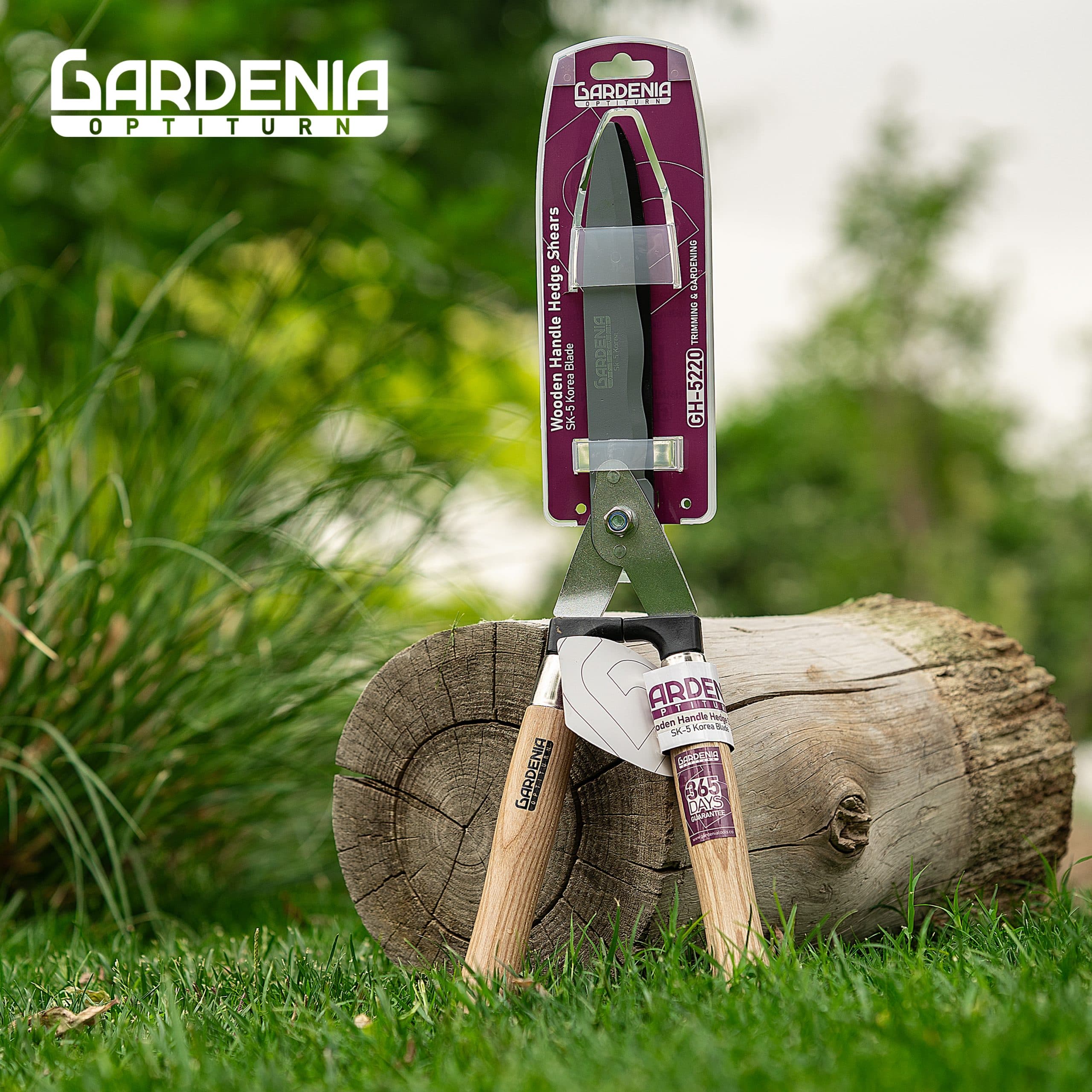 قیچی شمشاد زن دسته چوبی گاردنیا Gardenia مدل GI-5220 — تصویر ۱۰