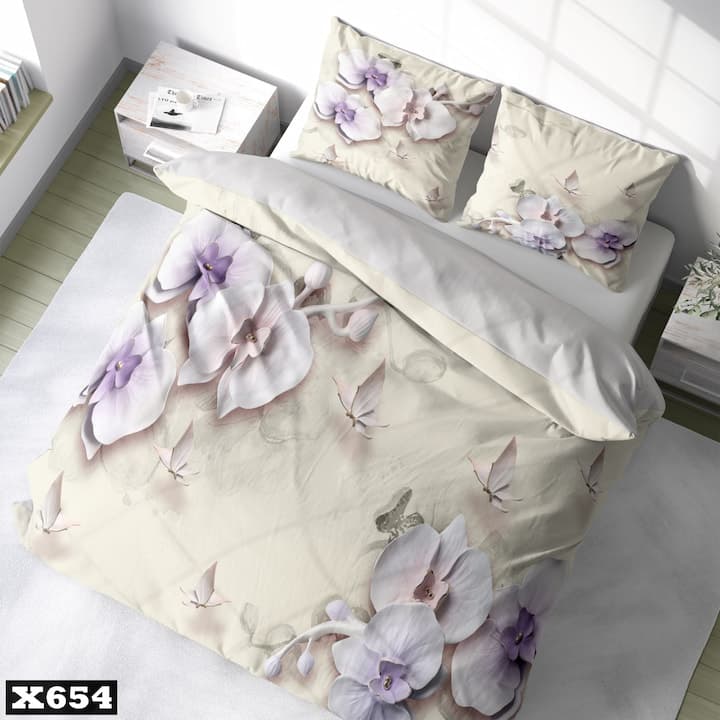 روتختی طرح گل بنفشه کد 654 — تصویر ۵