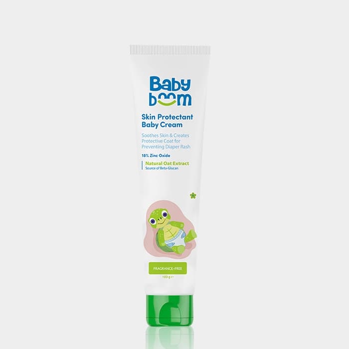 کرم ادرار سوختگی کودک بیبی بوم Baby Boom 18% Zinc Oxide Skin Protectant Baby Cream 100g — تصویر ۳