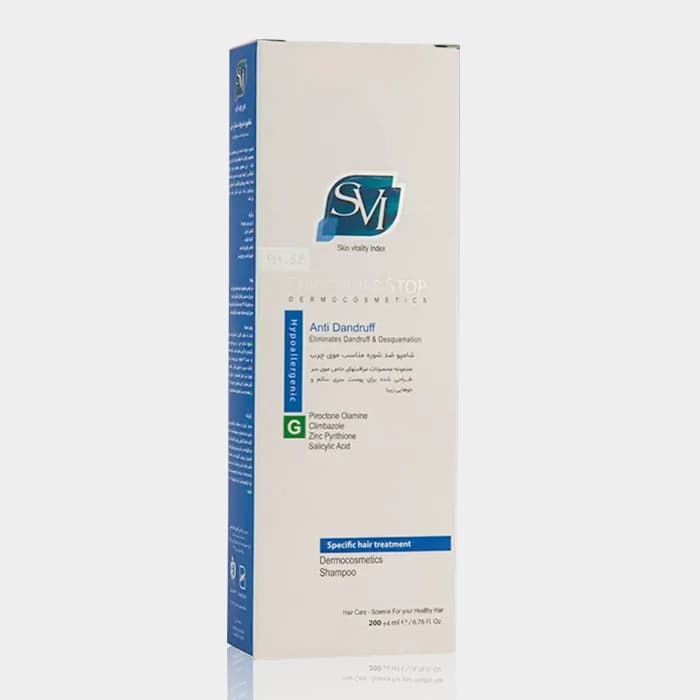 شامپو ضد شوره موی چرب اس وی آی SVI Dandruff Stop Greasy Hair Anti Dandruff Shampoo 200ml — تصویر ۲