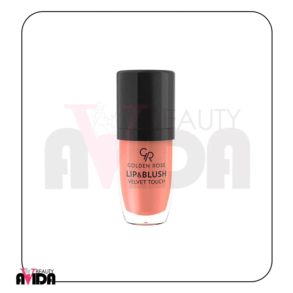 رژ لب و گونه مایع ولوت گلدن رز مدل Liquid Blush & Lip Velvet شماره 01 — تصویر ۳
