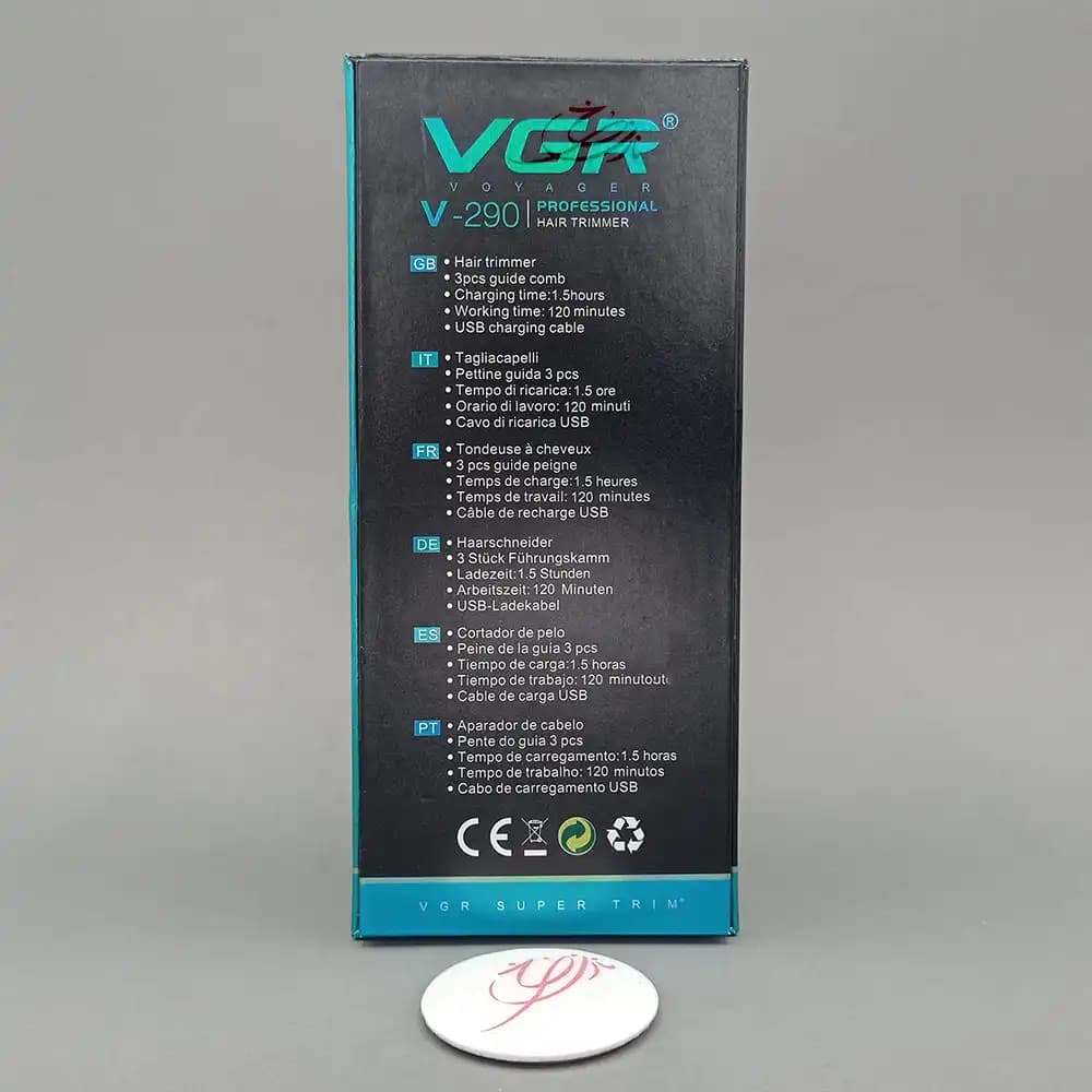 ماشین اصلاح خط زن وی جی آر وویجر VGR VOYAGER مدل V-290 طلایی — تصویر ۴