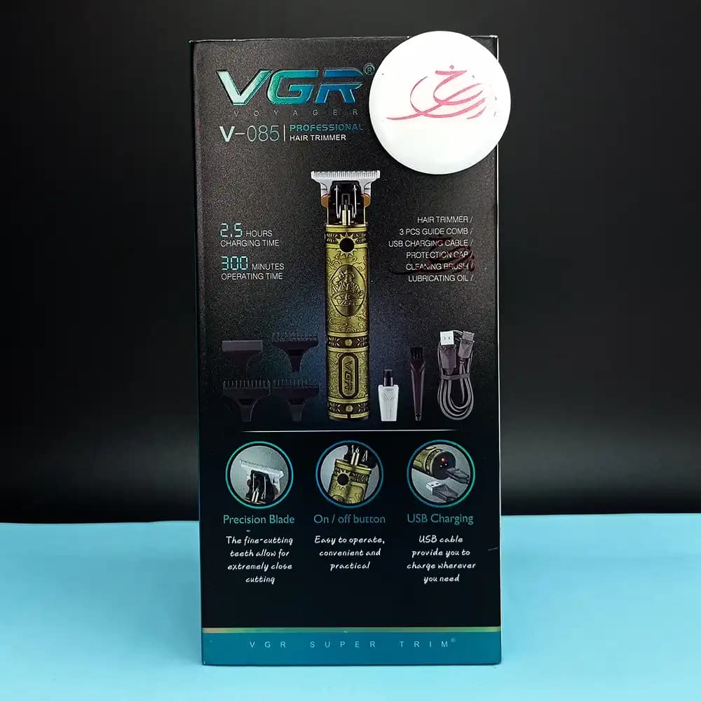 ماشین اصلاح خط زن وی جی آر وویجر VGR VOYAGER مدل V-085 طلایی — تصویر ۵