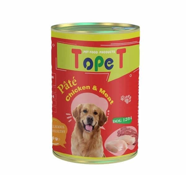کنسرو تاپت برای سگ🐶 مدل پته با طعم مرغ و گوشت وزن 400 گرم — تصویر ۳