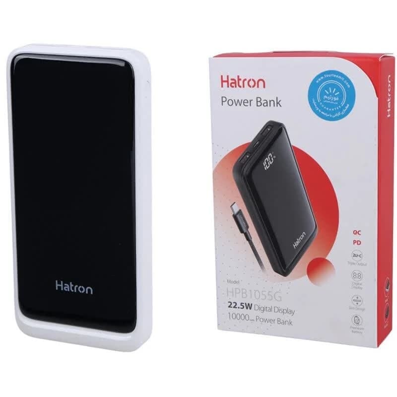 پاوربانک هترون مدل HPB1055G ظرفیت 10000 میلیآمپر ساعت — تصویر ۸