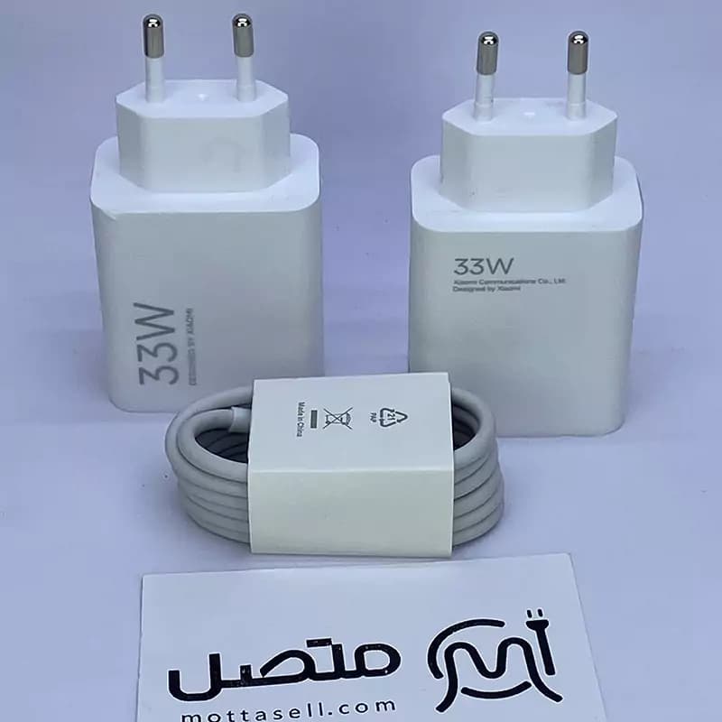 شارژر اصلی سرکارتنی 33 وات توربو شارژ شیائومی همراه با کابل تایپ سی — تصویر ۴