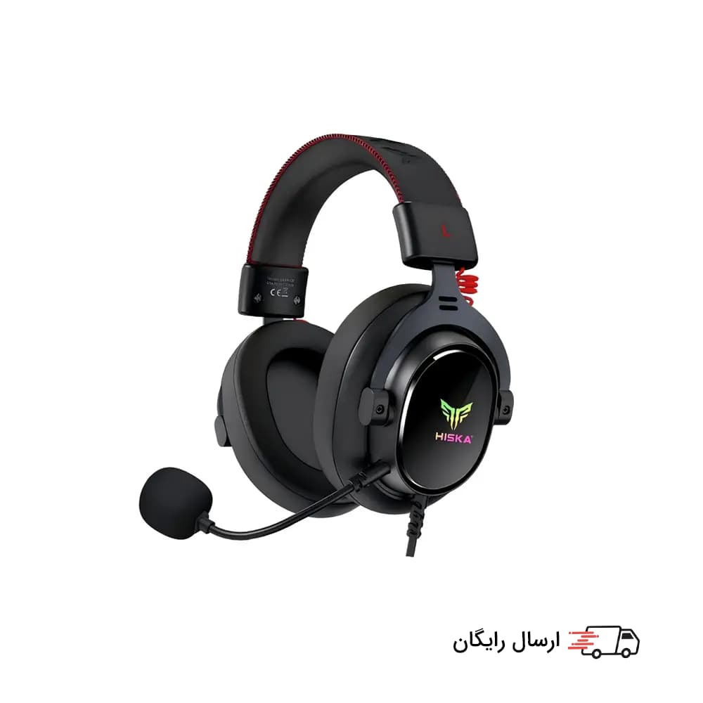 هدفون سیمی گیمینگ هیسکا Hiska GHR-08 — تصویر ۹
