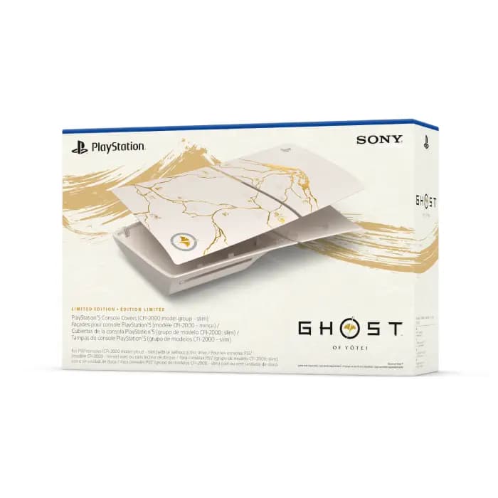 فیس پلیت اورجینال پلی استیشن 5 اسلیم نسخه Limited بازی Ghost of yotei