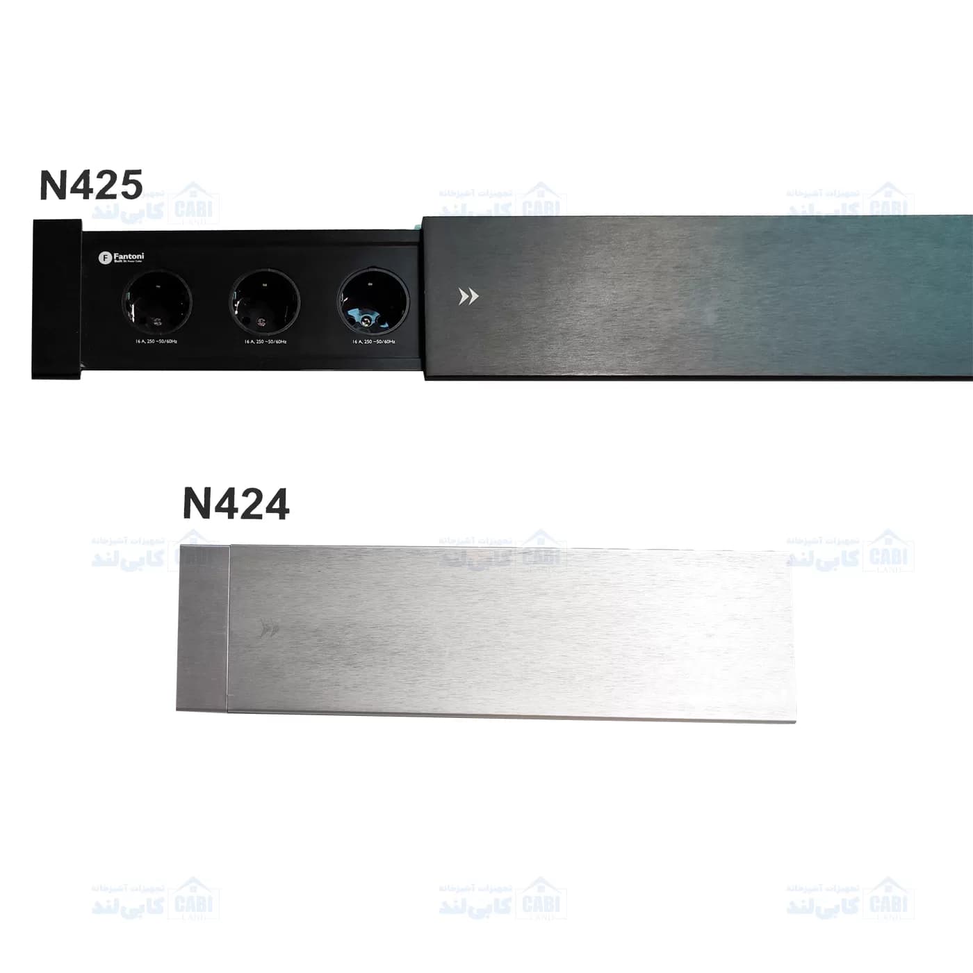 پریز برق کشویی یک طرفه اسلاید بازشو مدل اسلیم فانتونی N425 و N424 — تصویر ۸