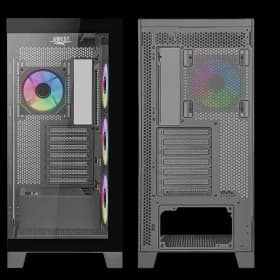 کیس کامپیوتر اوست GT AQ16 MB ARGB Mid Tower مشکی — تصویر ۱۱