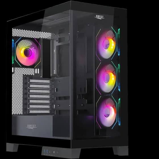 کیس کامپیوتر اوست GT AQ16 MB ARGB Mid Tower مشکی — تصویر ۹