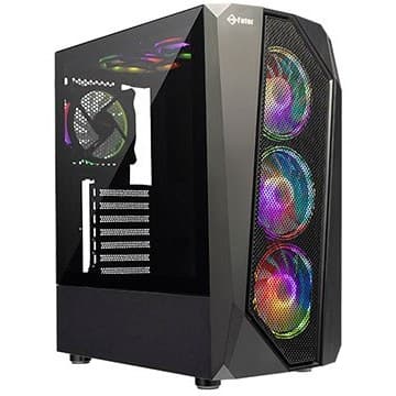 کیس کامپیوتر فاطر FG-740M RGB Mid Tower مشکی — تصویر ۶