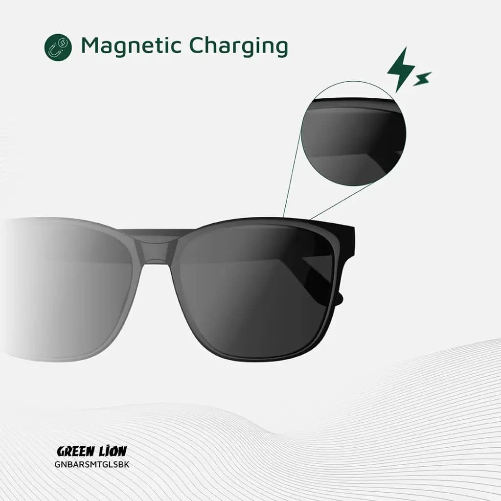 عینک هوشمند گرین لاین مدل Green Lion Barcelona Smart Glasses – Black — تصویر ۱۱