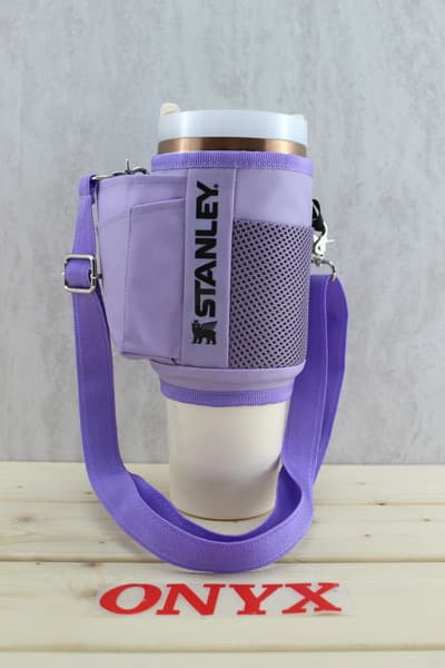 کاور استنلی تامبلر ماگ STANLEY 40 oz 1.18L ( onyx اونیکس) (رنگ یاسی) — تصویر ۱۱