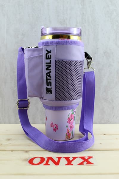 کاور استنلی تامبلر ماگ STANLEY 40 oz 1.18L ( onyx اونیکس) (رنگ یاسی) — تصویر ۵