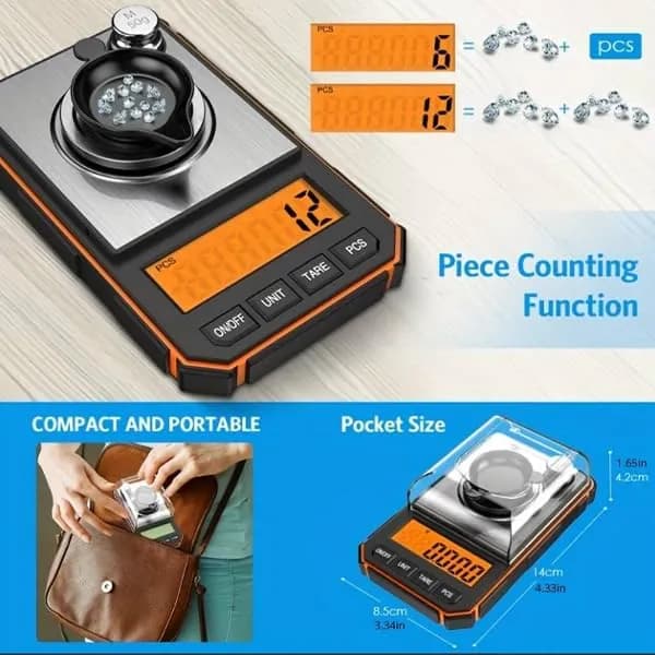 ترازوی دیجیتال دقیق برند FUZION مدل PRO-50 — تصویر ۵